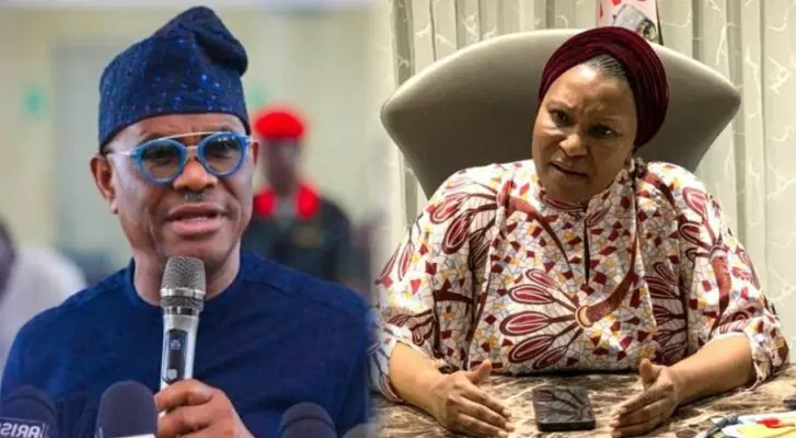 Image of Nyesom Wike and Iret Kingibe